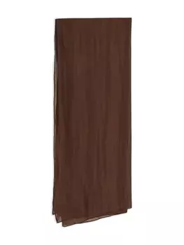 Прозрачный шарф Gentry Portofino, коричневый