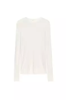 Прозрачный шелковый топ Arket, белый