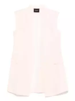 Прозрачный шелковый жилет Akris, розовый