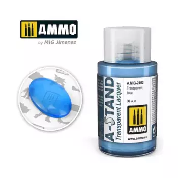 Прозрачный синий, A-Stand - Lacquer