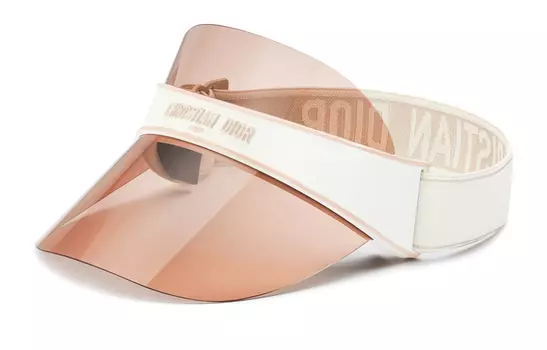 Прозрачный солнцезащитный козырек, телесный DIOR, Nude