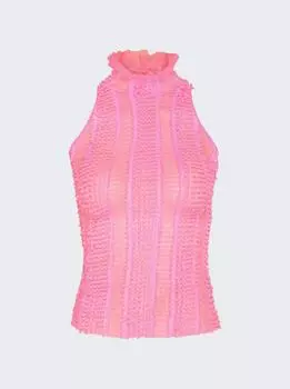 Прозрачный топ Angel Roberta Einer, розовый