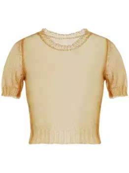 Прозрачный топ MAISON MARGIELA, нейтральный