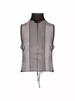 Прозрачный топ на завязках Dries Van Noten
