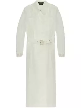 Прозрачный тренч с поясом TOM FORD, белый