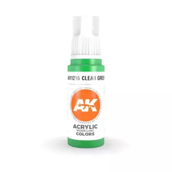 Прозрачный зеленый (17 мл), 3rd Gen Acrylic - Inks & Clears