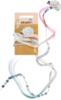 Прядь волос-ракушка с пайетками 1 шт. ebelin