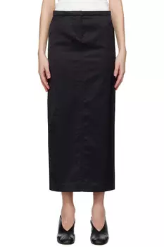 Прямая макси-юбка Toteme, черный