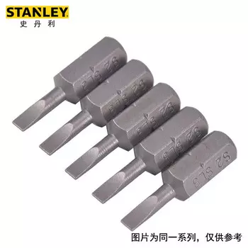 Прямая отвертка STANLEY серии 6,3 мм, головка SL4,0x25 мм (x10) 63-002T-23