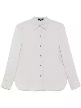 Прямая рубашка Theory, серый