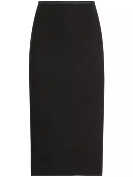 Прямая юбка миди Dolce & Gabbana, черный