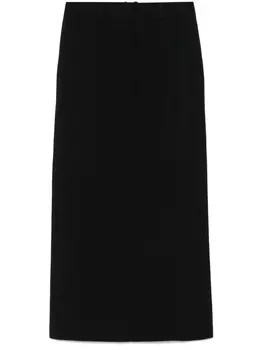 Прямая юбка миди JOSEPH, черный