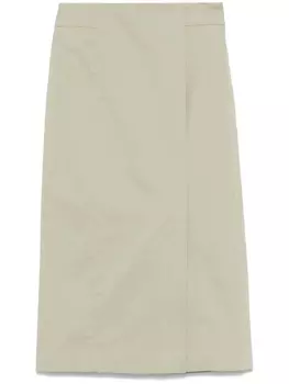 Прямая юбка миди Peserico, зеленый