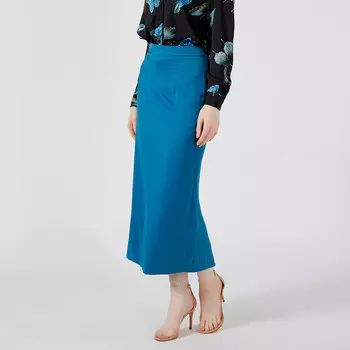 Прямая юбка миди S&J Weekends, синий