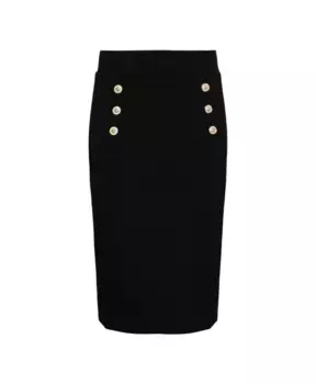 Прямая юбка с деталями &Co Woman, черный