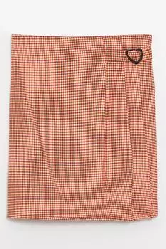 Прямая юбка с узорами Lc Waikiki, красный