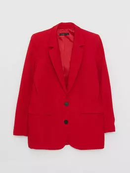 Прямая женская куртка с длинным рукавом и застежкой спереди на пуговицах LCWAIKIKI Classic