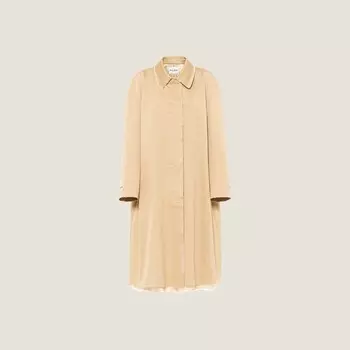 Прямое пальто-чинос Miu Miu, бежевый