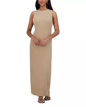 Прямое платье без рукавов с круглым вырезом Point, коричневый/бежевый