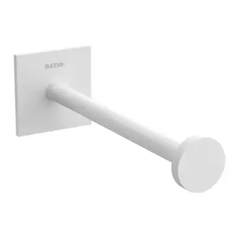 Прямой держатель для туалетной бумаги без крышки Stick Cosmic, матовый белый