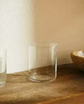 Прямой кристаллический стакан Zara Home, прозрачный