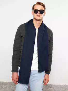 Прямой мужской шарф с бахромой LCW Accessories