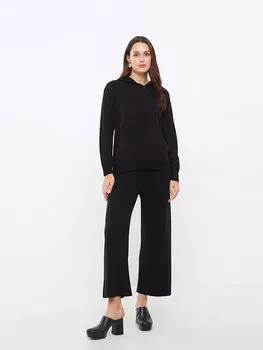 Прямой женский кардиган с длинными рукавами и капюшоном LCWAIKIKI Classic