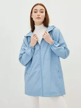 Прямой женский плащ с капюшоном и длинными рукавами LCWAIKIKI Classic