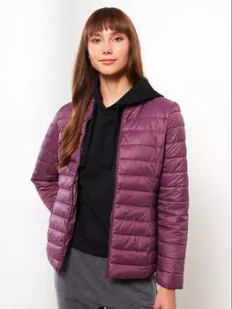 Прямой женский пуховик с воротником-стойкой и длинным рукавом LCWAIKIKI Classic