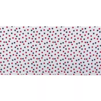 Прямоугольная дорожка для стола 72 дюйма с принтом красных и синих звезд Америки