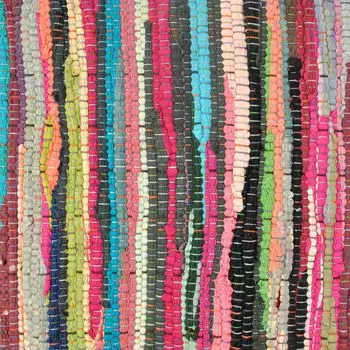 Прямоугольная дорожка для стола, розовая и синяя, разноцветная, 14 x 72 дюйма.