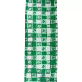 Прямоугольная дорожка для стола в зелено-белую клетку в клетку 72 дюйма