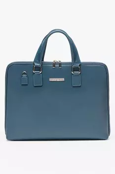 Прямоугольная кожаная сумка Chiara Canotti, синий