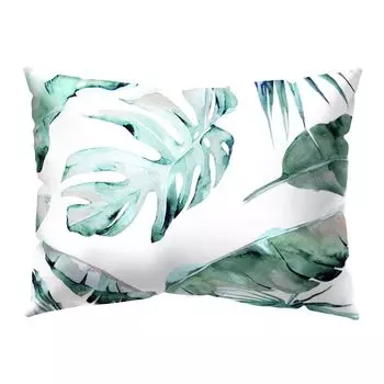 Прямоугольная наволочка с тропическими зелеными листьями, чехол для дивана, украшение для дома-16 # Stuttg