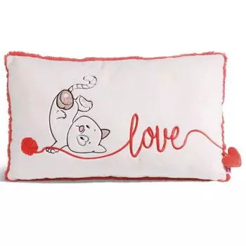 Прямоугольная подушка NICI Love Cat 49415 - Плюшевая подушка NICI Love Cat 43x25см