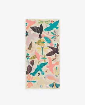 Прямоугольная шаль с принтом Bimba y Lola, цвет Crudo