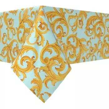 Прямоугольная скатерть, 100 % хлопок, 52х84 дюйма, цветочный 156