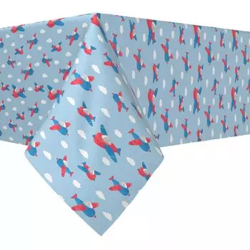 Прямоугольная скатерть, 100 % хлопок, 52x104 дюйма В облаках