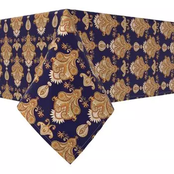 Прямоугольная скатерть, 100 % хлопок, 52x104 дюйма, цветочный 160