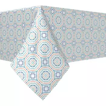 Прямоугольная скатерть, 100 % хлопок, 52x104 дюйма, краситель Sunburst Tie Dye