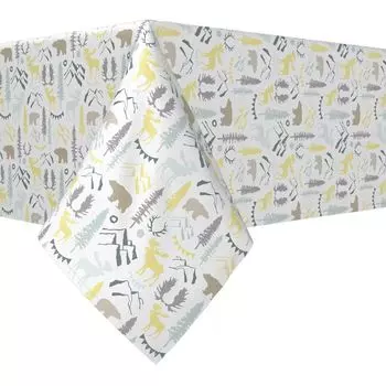 Прямоугольная скатерть, 100 % хлопок, 52x120 дюймов, Wild in Nature