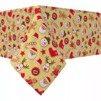 Прямоугольная скатерть, 100% хлопок, 52x120 дюймов, Merry Holiday Cookies
