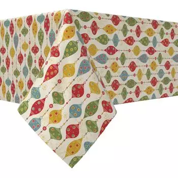 Прямоугольная скатерть, 100% хлопок, 52x120 дюймов, иллюстрация с орнаментом