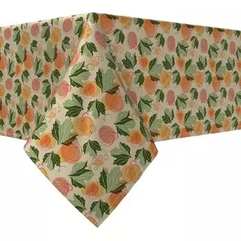 Прямоугольная скатерть, 100 % хлопок, 52x120 дюймов, коллаж из тыкв.