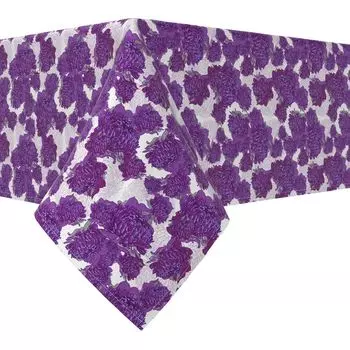 Прямоугольная скатерть, 100 % хлопок, 52x84 дюйма, цветочный 199