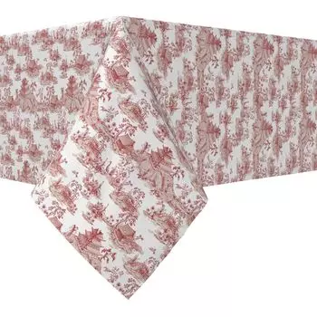 Прямоугольная скатерть, 100 % хлопок, 52x84 дюйма, цветочный 185