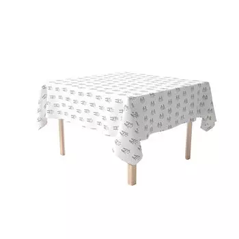 Прямоугольная скатерть, 100 % хлопок, 60х104 дюйма, дизайн «Веселый кролик».