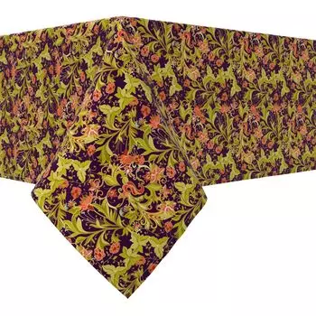 Прямоугольная скатерть, 100 % хлопок, 60х104 дюйма, цветочный 23