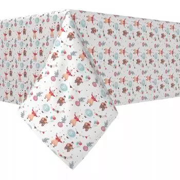 Прямоугольная скатерть, 100% хлопок, 60х120 дюймов, Circus Time.