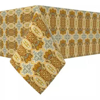 Прямоугольная скатерть, 100 % хлопок, 60х120 дюймов, цветочный 111